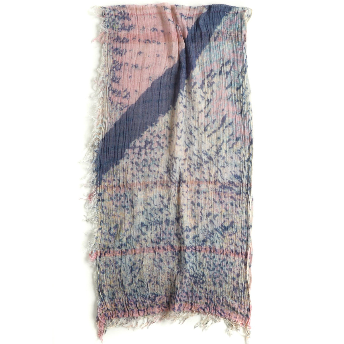 Pink Print Tamaki Niime Cotton Roots Shawl