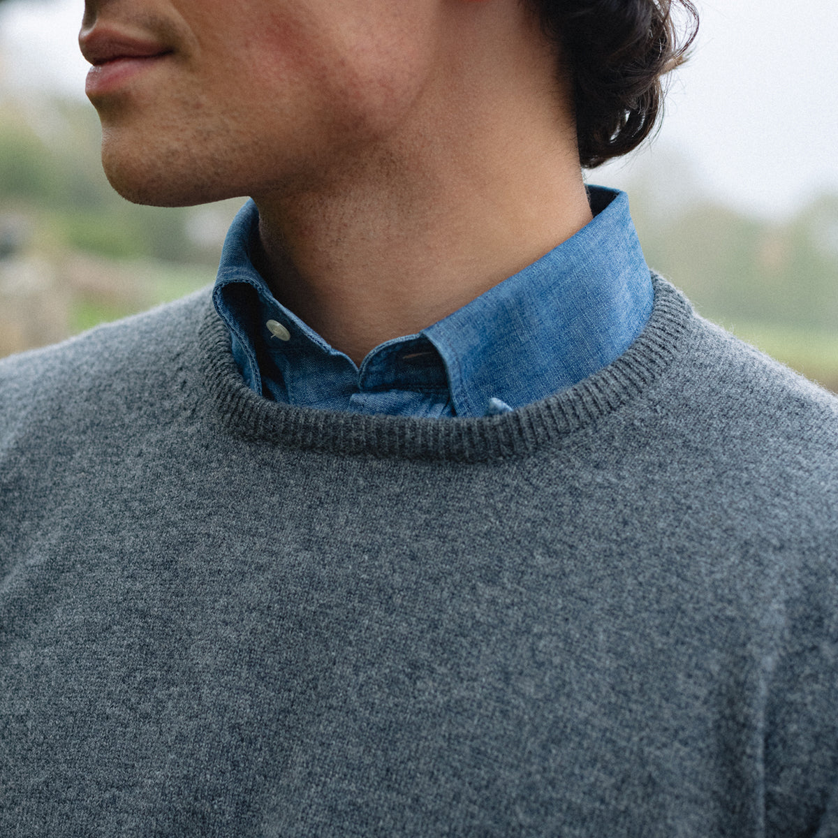 Ash 2 Ply Lambswool Crew Neck Jumper