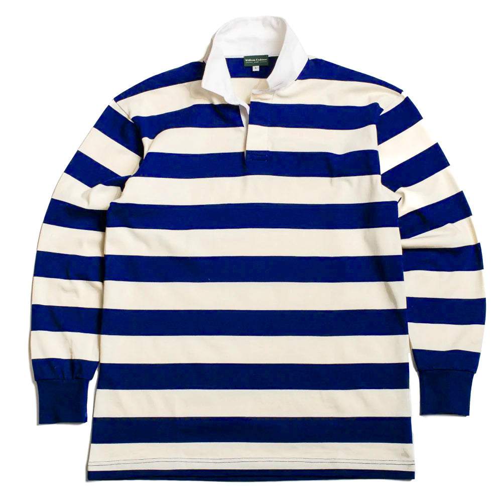 WM Brown Cobalt Striped Rugby Shirt