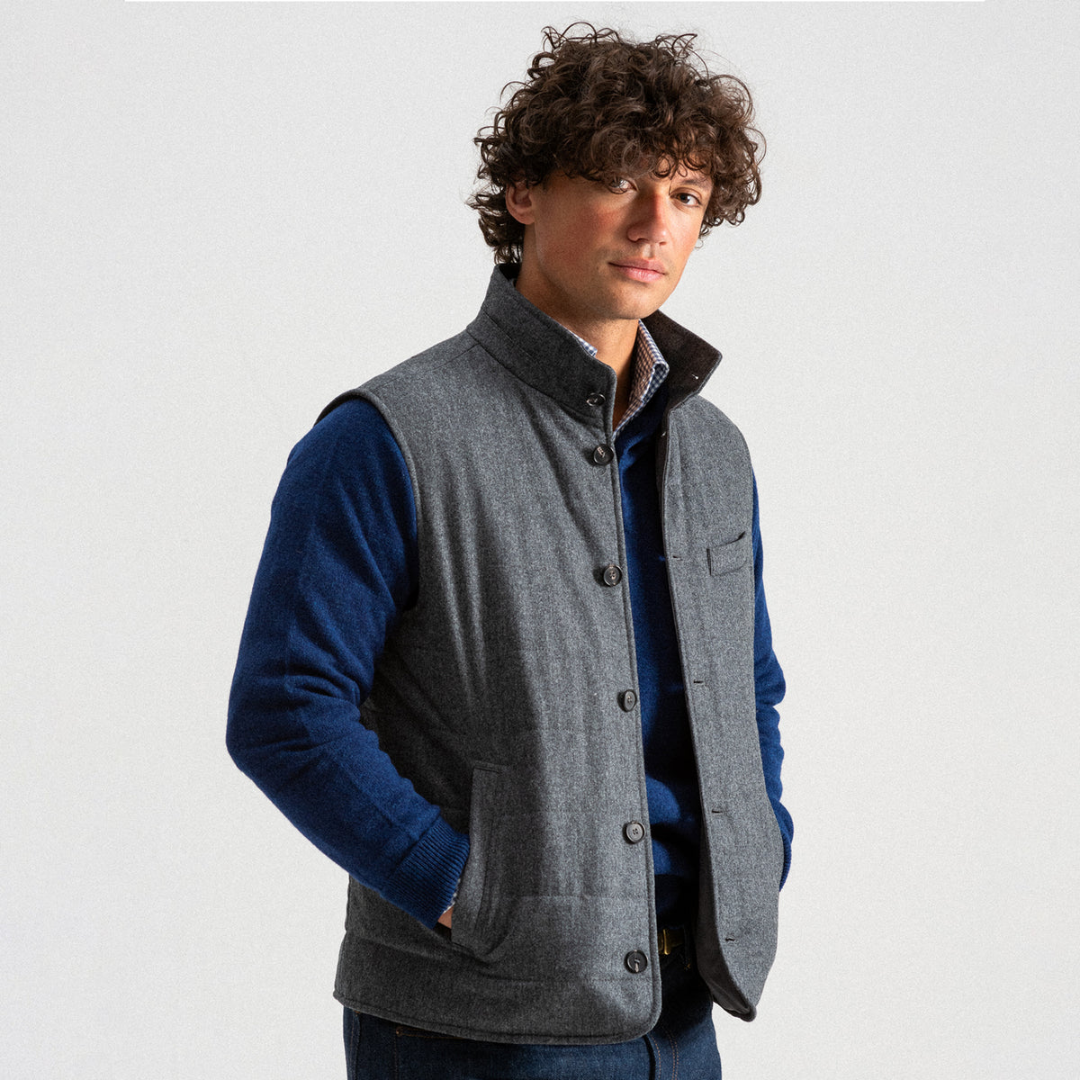 Flannel Grey Grasmere Gilet