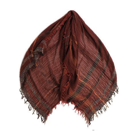 Russet Tamaki Niime Big Cotton Roots Shawl