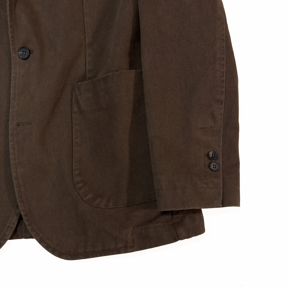 Washed Chocolate Winter Chino Jacket