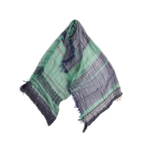 Lilac Jade Mix Tamaki Niime Cotton Roots Shawl