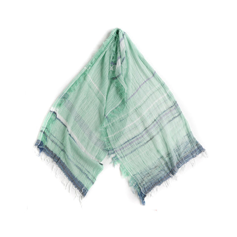 Mint Green Tamaki Niime Cotton Roots Shawl