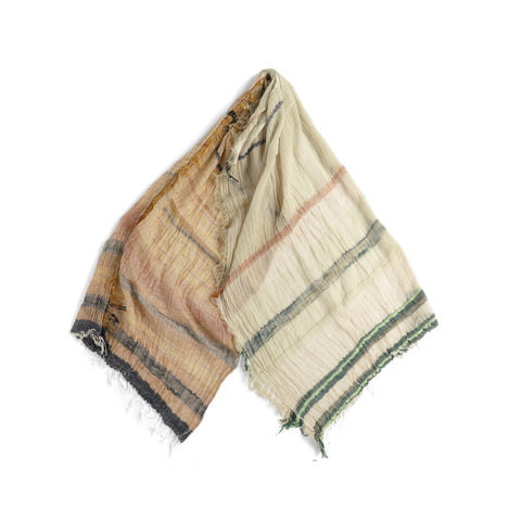 Cream Mix Tamaki Niime Cotton Roots Shawl