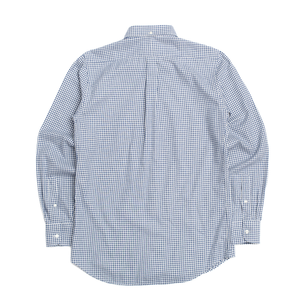 Blue Gingham Brushed Oxford Button Down Shirt