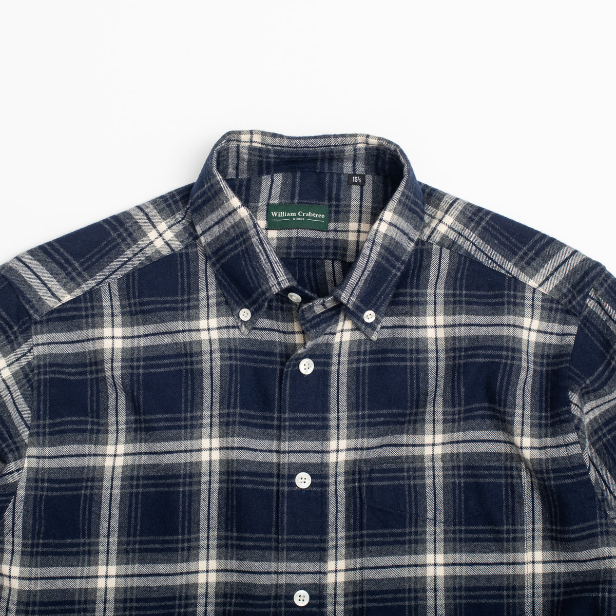 Blue Plaid Brushed Button Down Shirt