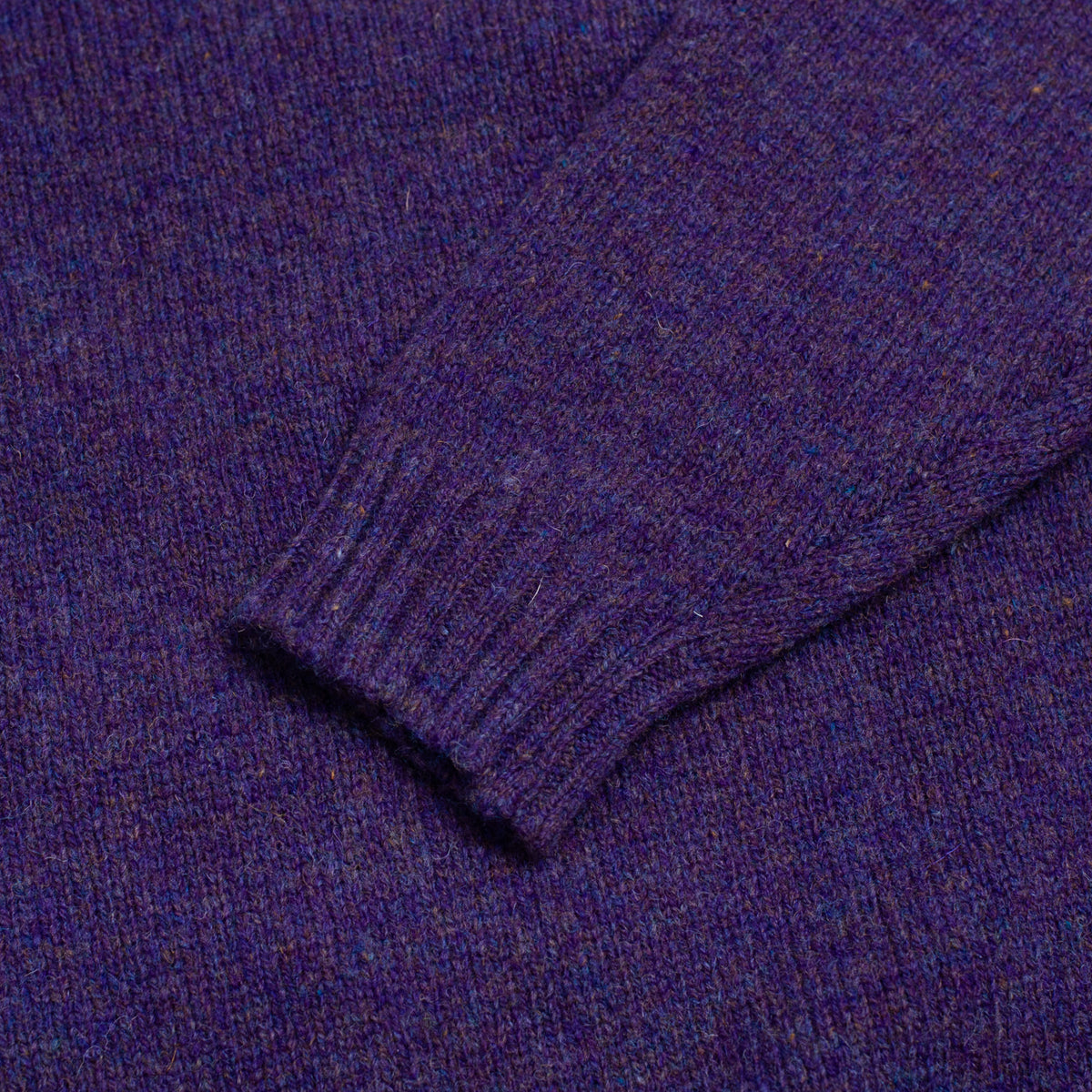 Heather Shetland Lambswool Crew Neck