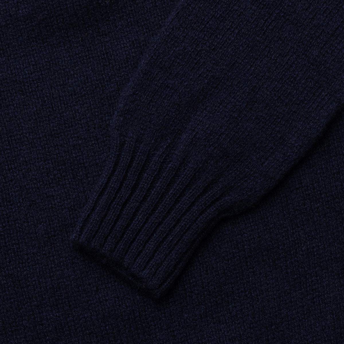 Navy Shetland Wool Sportshirt