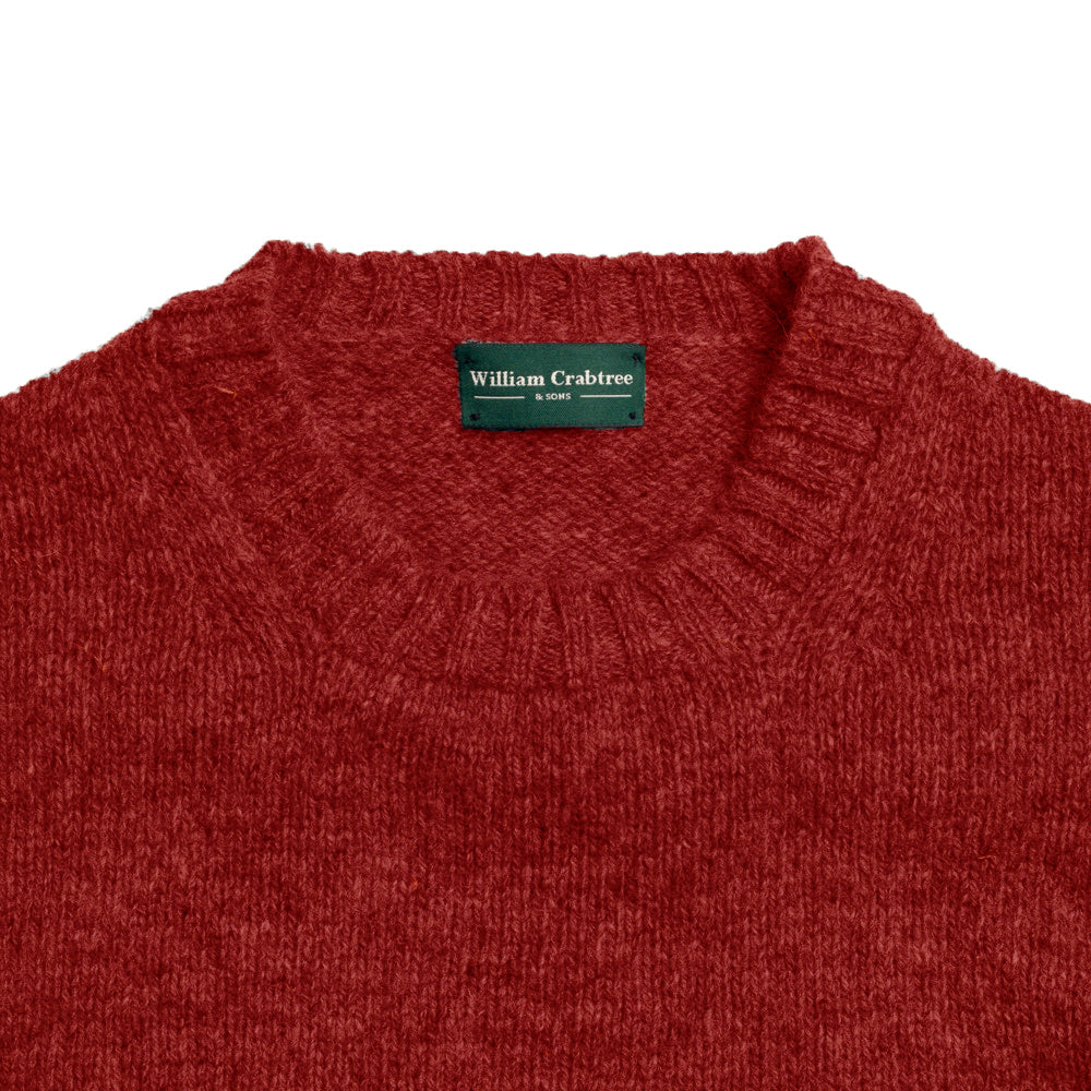 Rosewood Shetland Lambswool Crew Neck