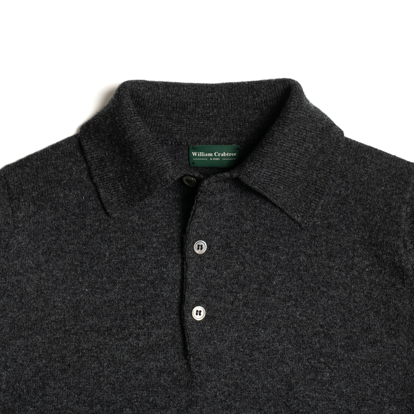 Charcoal 2 Ply Lamsbwool Sportshirt – William Crabtree & Sons